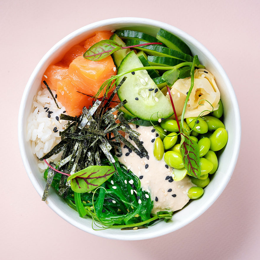 Der fitte Hafner <br><em style="max-width:150px;font-size:0.9em; font-weight: normal; line-height:1.2; display:inline-block;">Reis, Thunfisch, Sesam, Erdnuss, Babyspinat Mango, Avocado, Mais, Mayo</em>