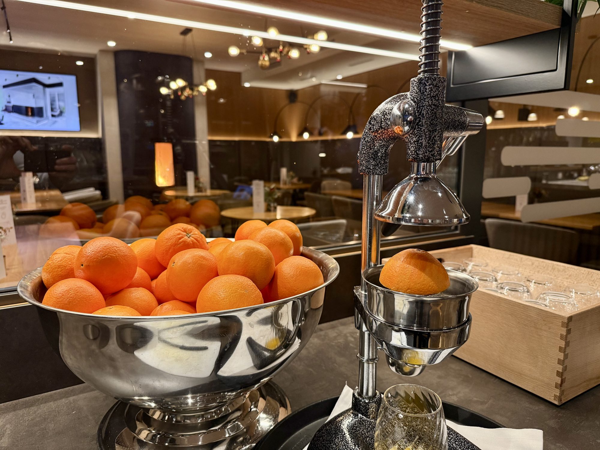 Frisches Obst am Frühstücksbuffet